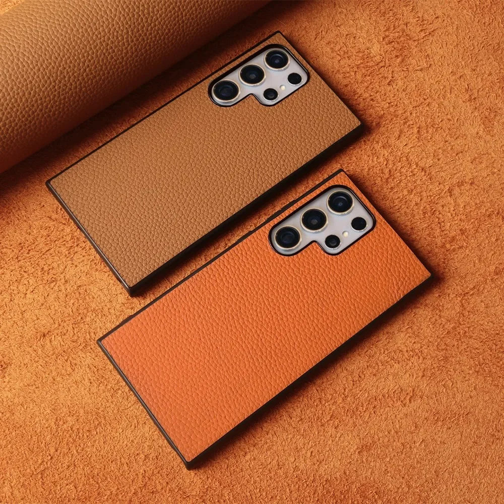 Premium Genuine Leather Case for Samsung Galaxy Phones