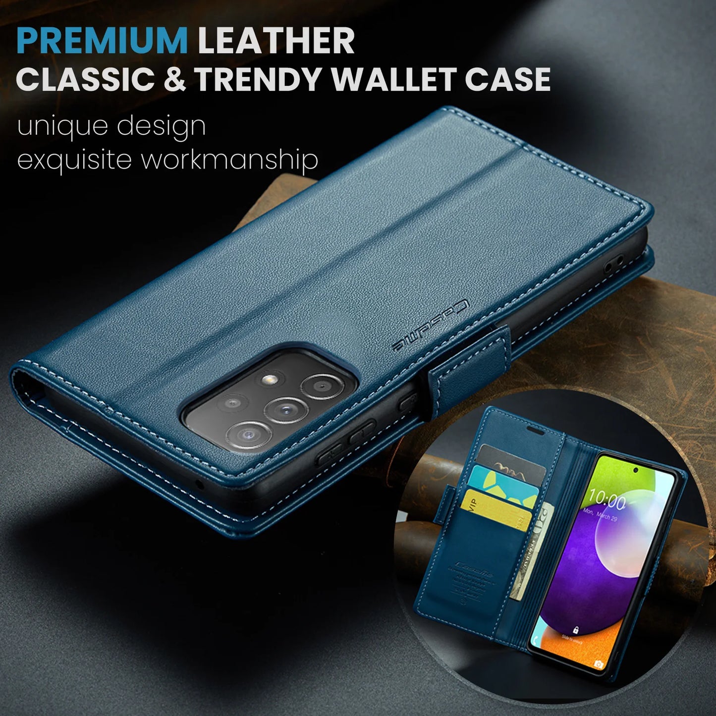 Luxury Leather Wallet Flip Case for Samsung Galaxy Series