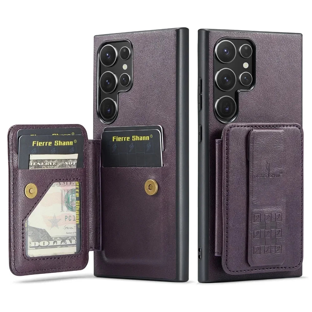 RFID Blocking Wallet Case with Card Holder for Galaxy