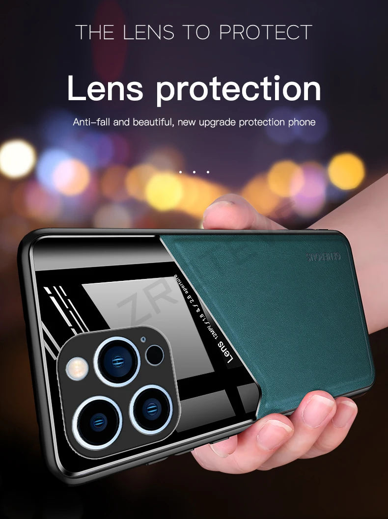 PU Leather Magnetic Case for iPhone
