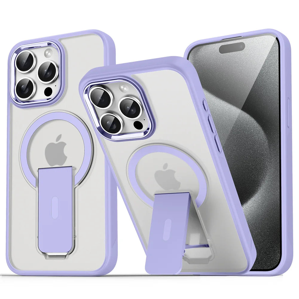 Luxury Magsafe Folding Stand Case for iPhone