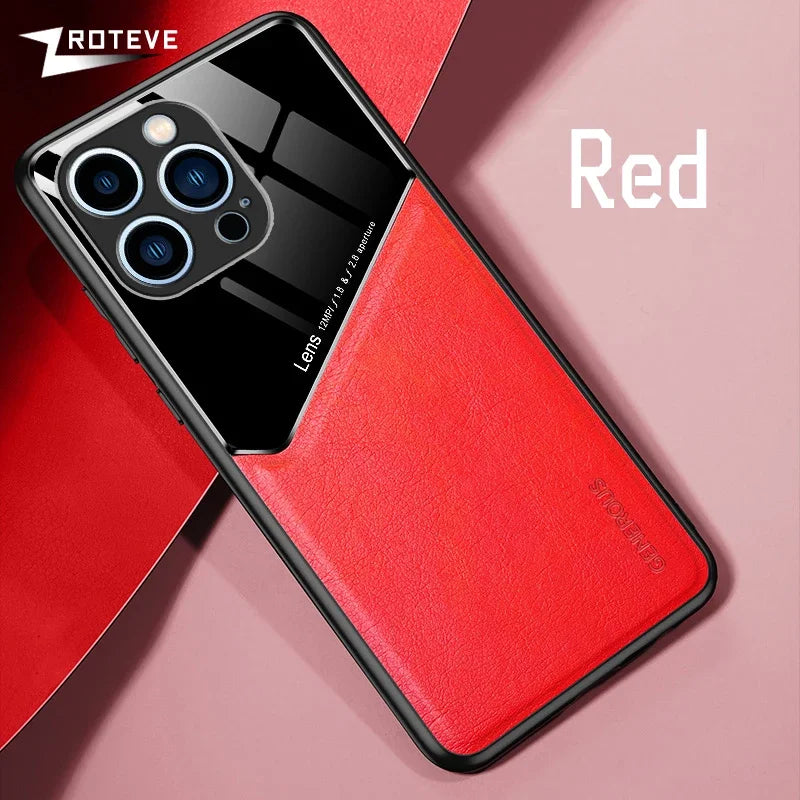 PU Leather Magnetic Case for iPhone