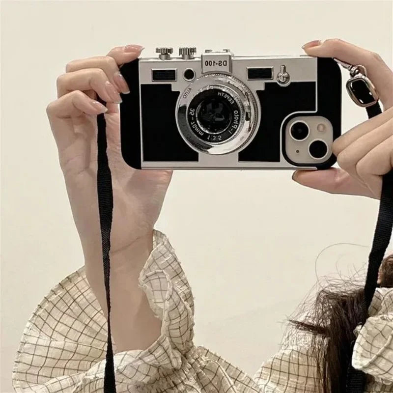 Emily In Paris 3D Retro Camera Leather Case - CaseifyTrend