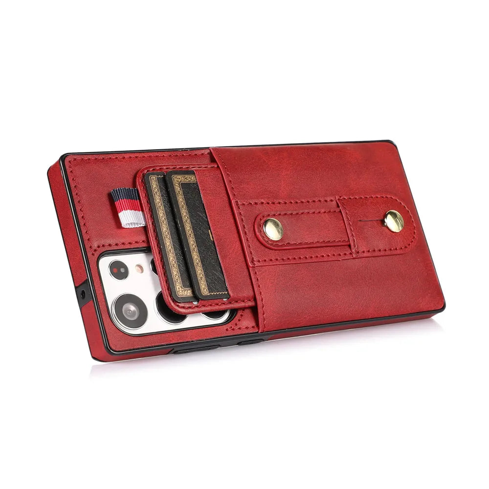 Luxury Leather Wallet Phone Case for Samsung Galaxy