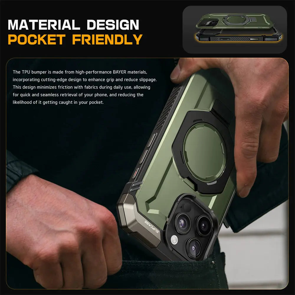 Rugged MagSafe iPhone Case with Camera Capture Button