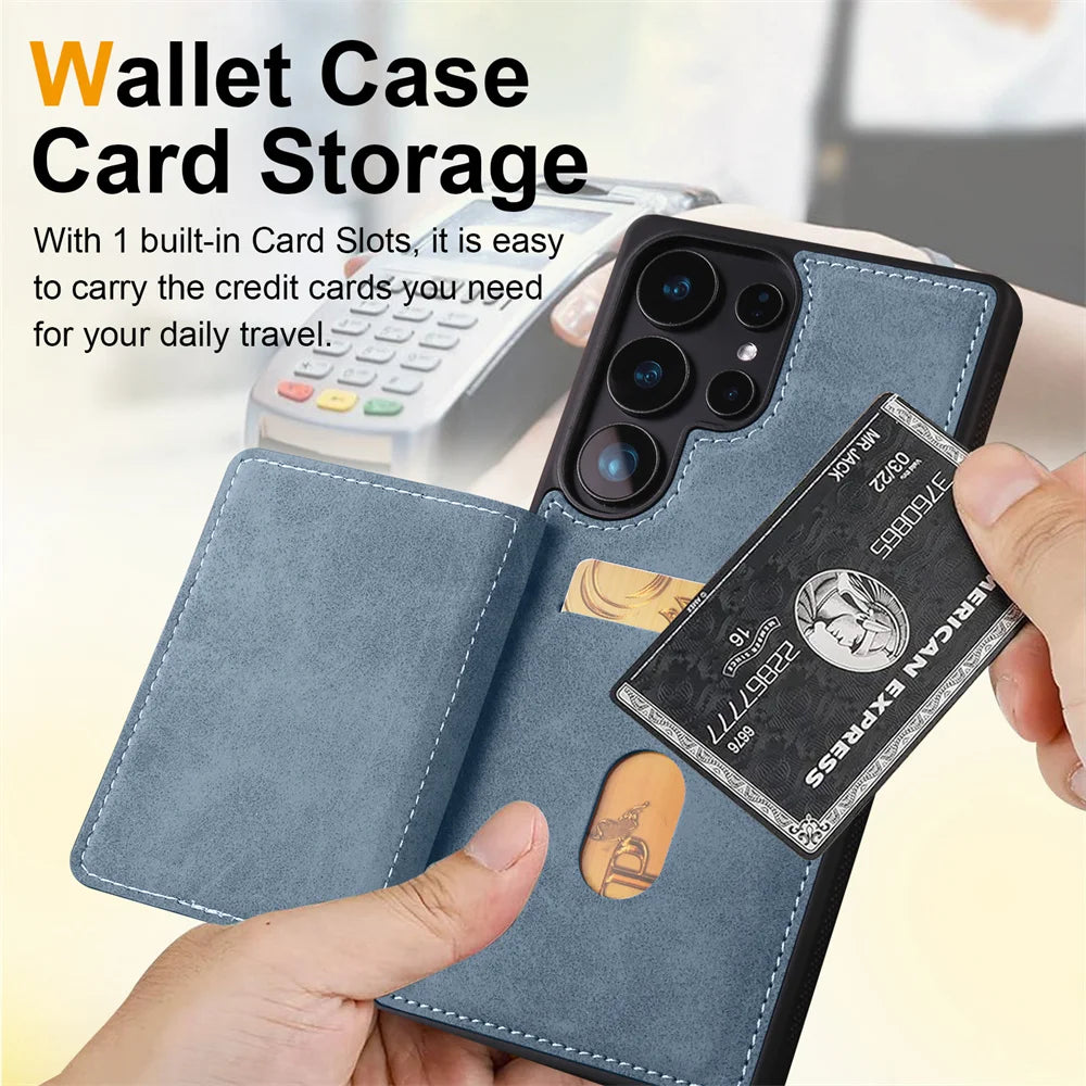 Luxury Leather Phone Case Cover for Samsung Galaxy Series