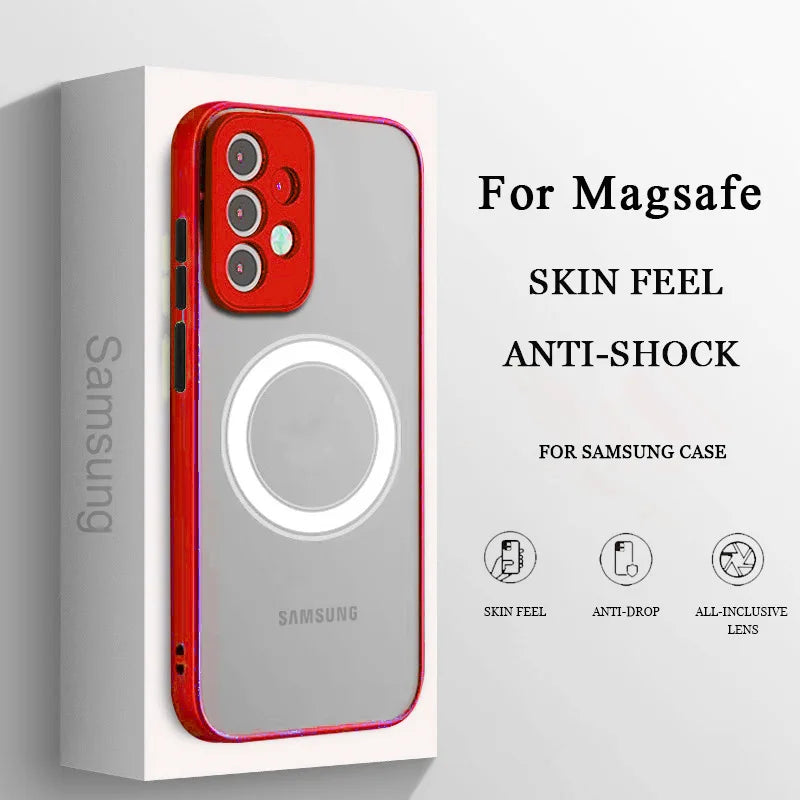 Magnetic Matte Protective Phone Case for Samsung Galaxy