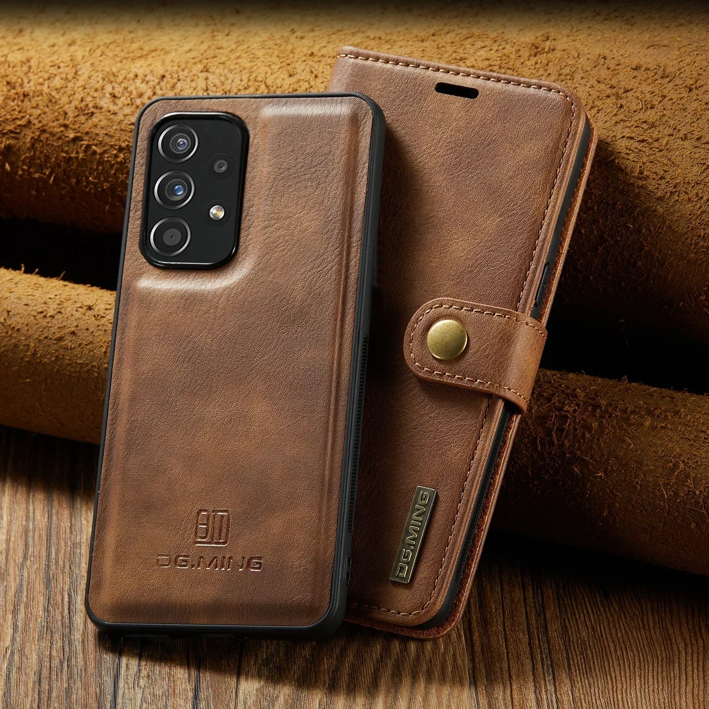 Detachable Magnetic Leather Wallet Case for Samsung Galaxy