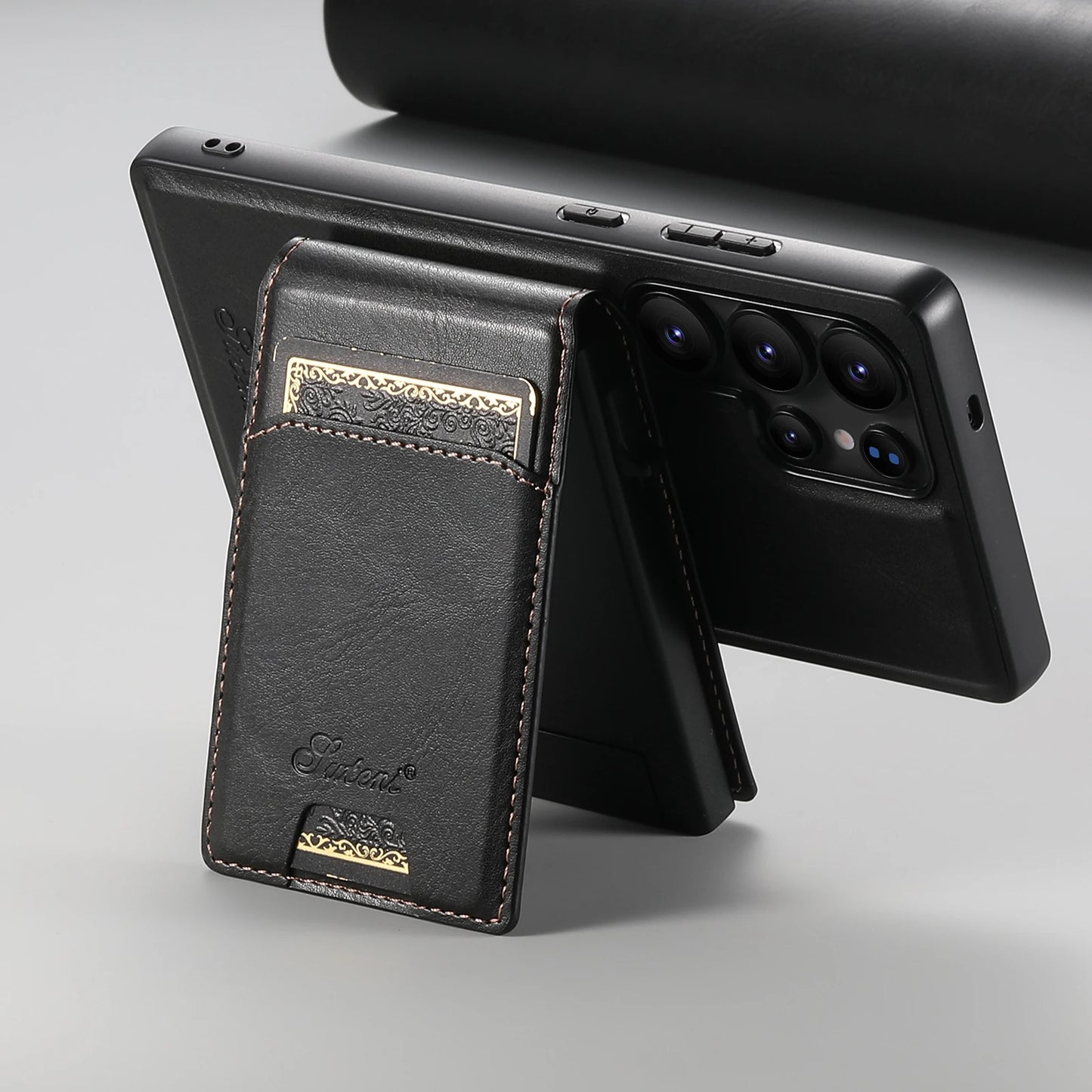 Luxury PU Leather Wallet Phone Case with Card Slot for Samsung