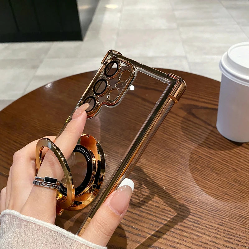 Anti-Drop Transparent Magnetic Case for Samsung Galaxy - CaseifyTrend