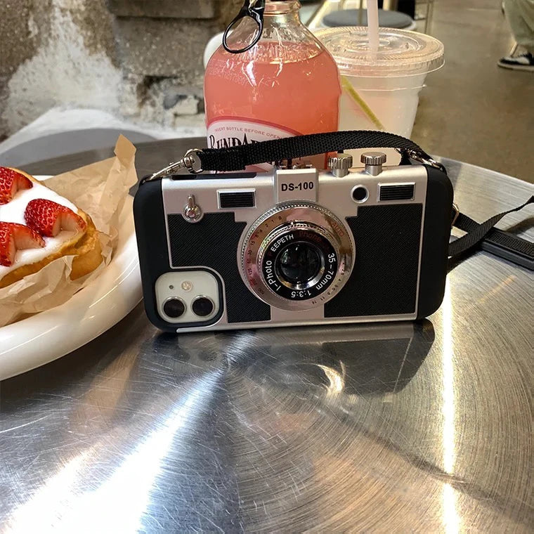 Emily In Paris 3D Retro Camera Leather Case - CaseifyTrend