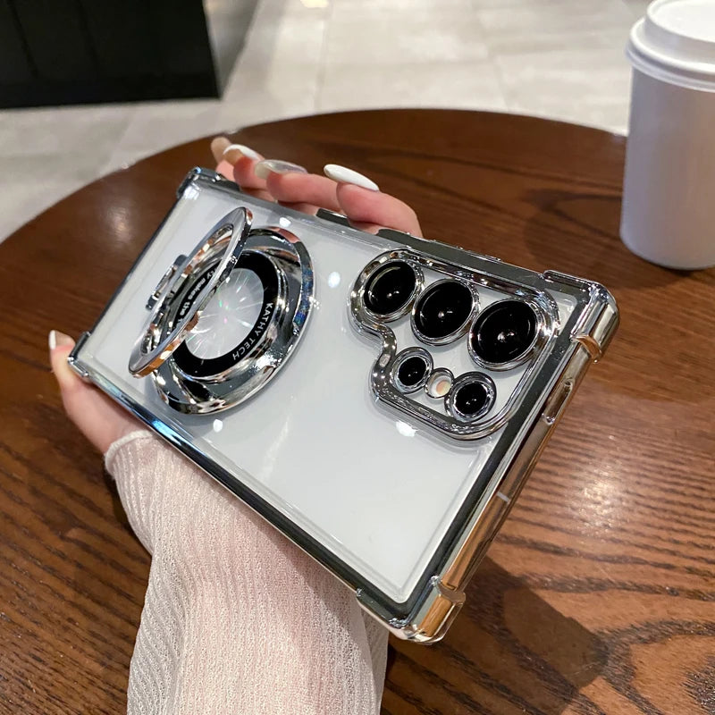 Anti-Drop Transparent Magnetic Case for Samsung Galaxy - CaseifyTrend