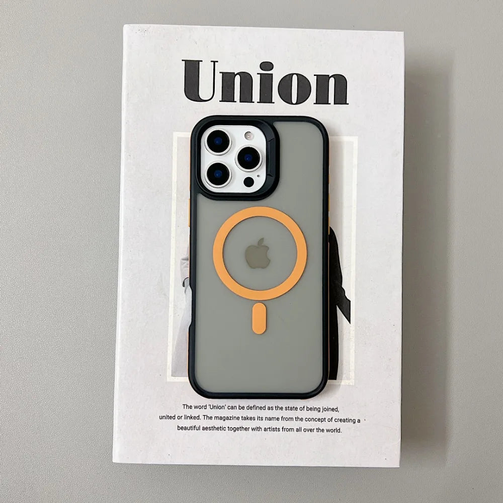 Luxury Magnetic Matte Armor Case for iPhone - CaseifyTrend