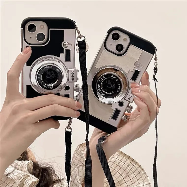 Emily In Paris 3D Retro Camera Leather Case - CaseifyTrend