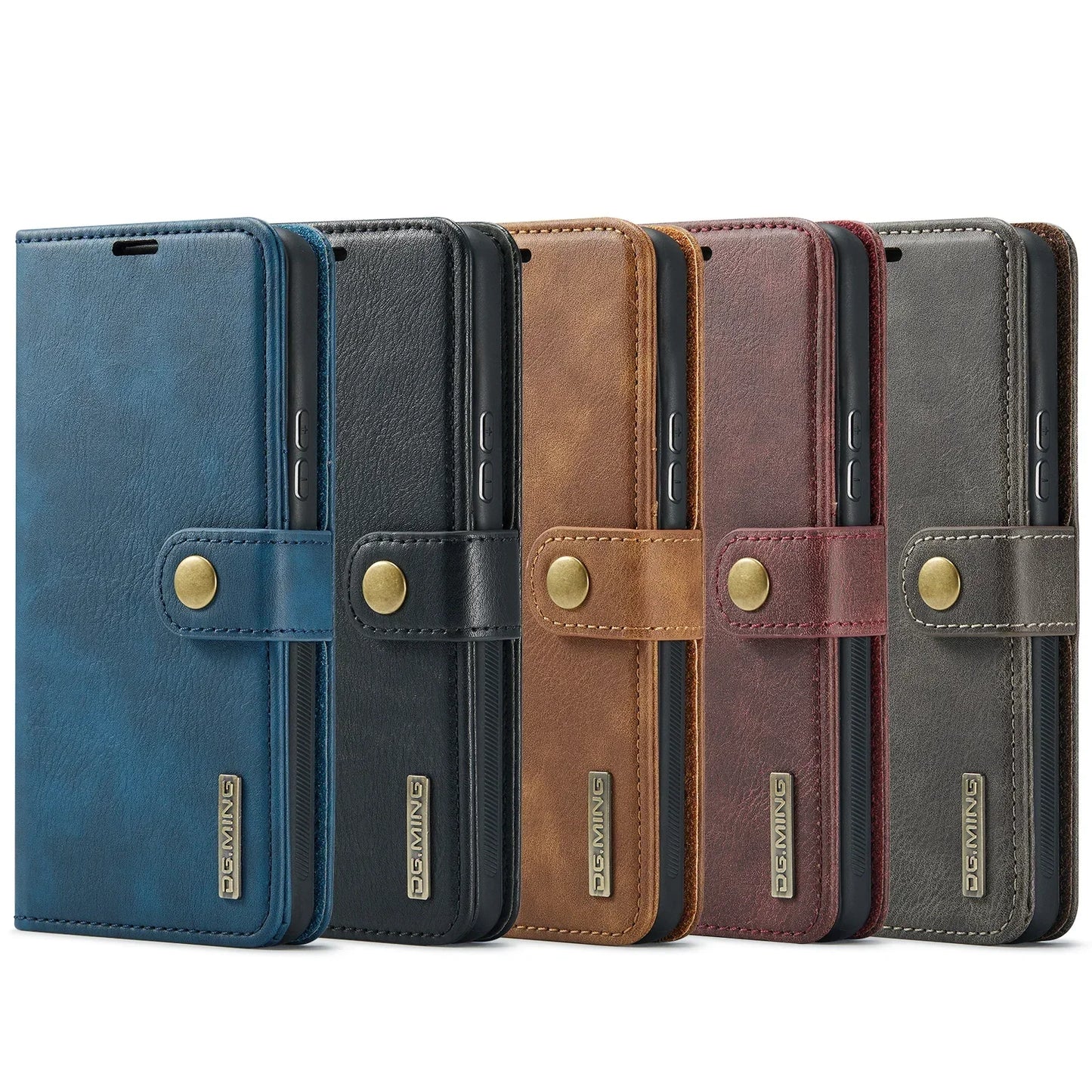 Detachable Magnetic Leather Wallet Case for Samsung Galaxy