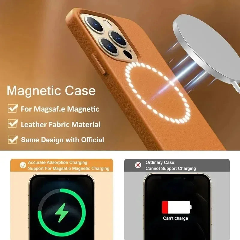 Official MagSafe Leather Case for iPhone