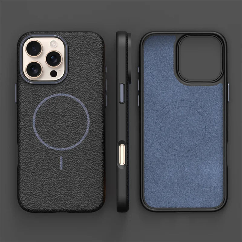 Ultrathin MagSafe iPhone Case with Lichee Texture