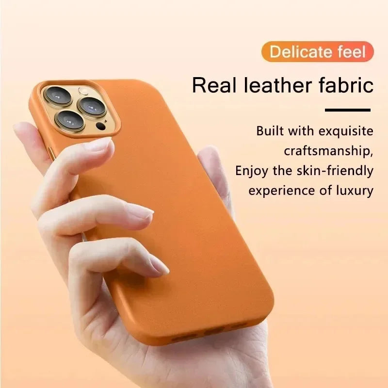 Official MagSafe Leather Case for iPhone