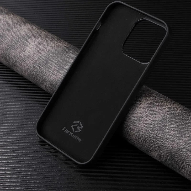 Retro Card Holder Leather Case for iPhone - CaseifyTrend