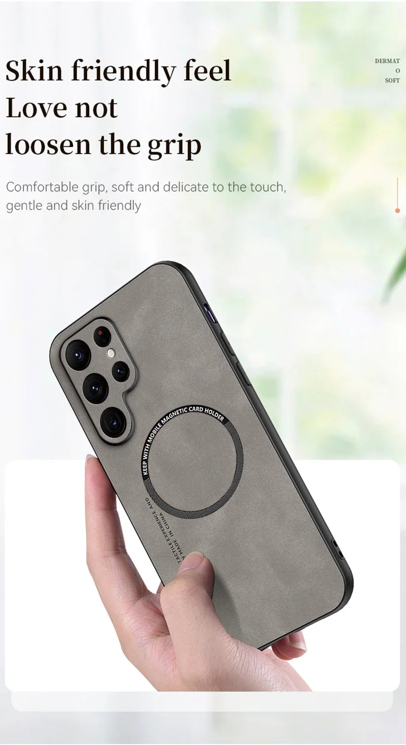 Magsafe Vintage Leather Case for Samsung Galaxy