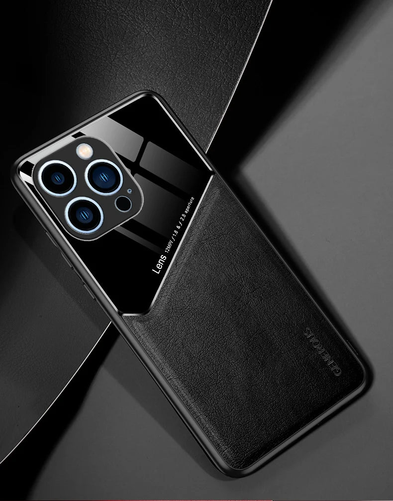 PU Leather Magnetic Case for iPhone