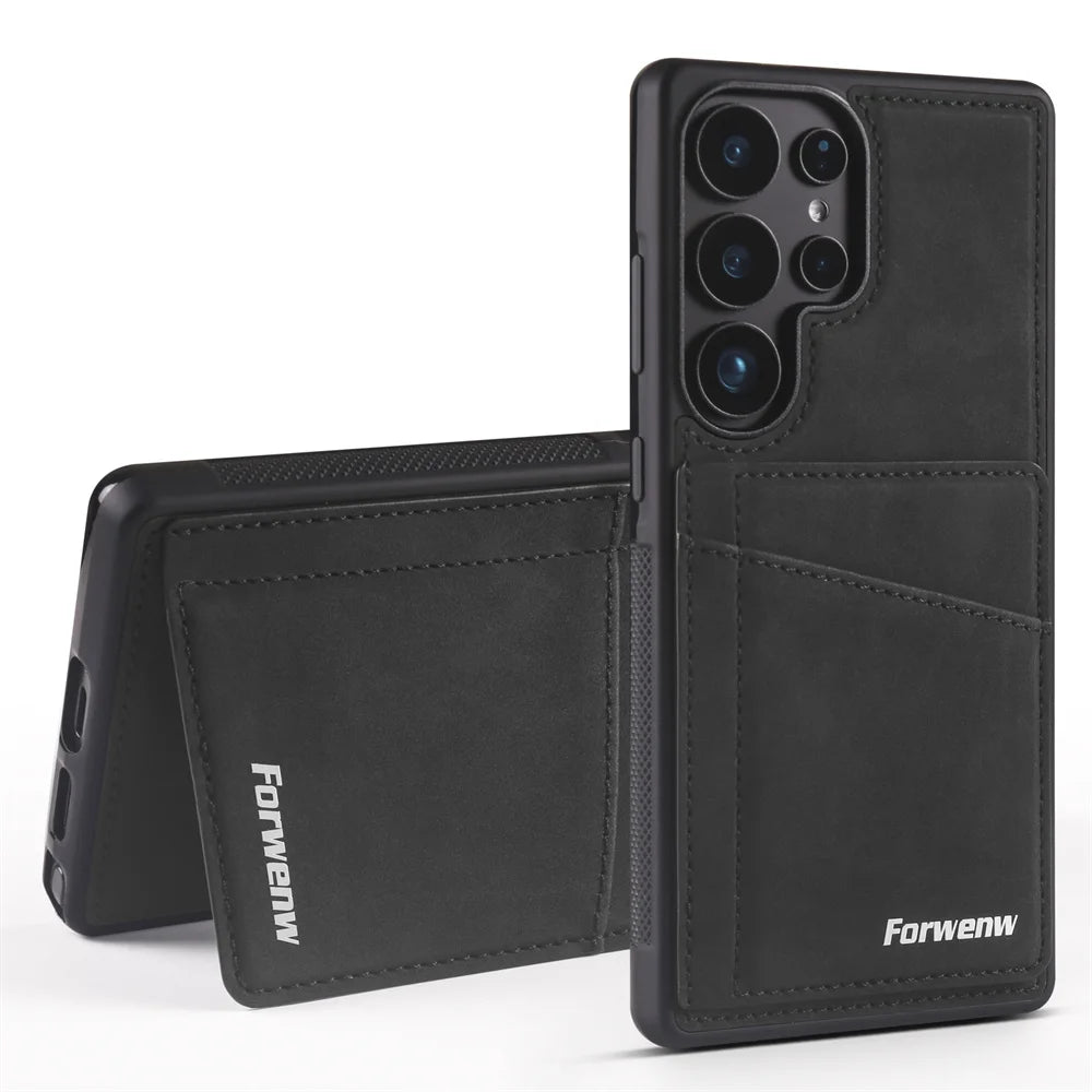 Luxury Leather Phone Case Cover for Samsung Galaxy Series