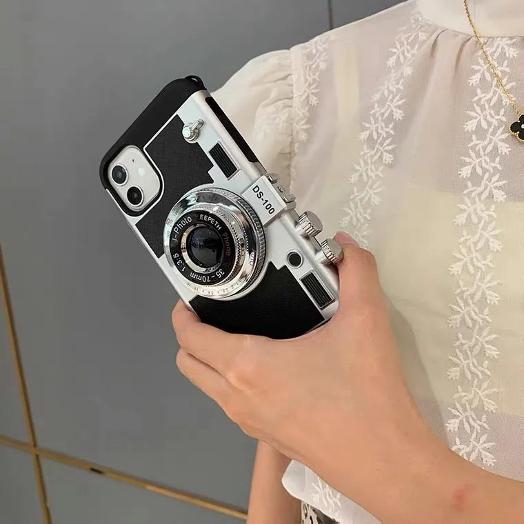 Emily In Paris 3D Retro Camera Leather Case - CaseifyTrend