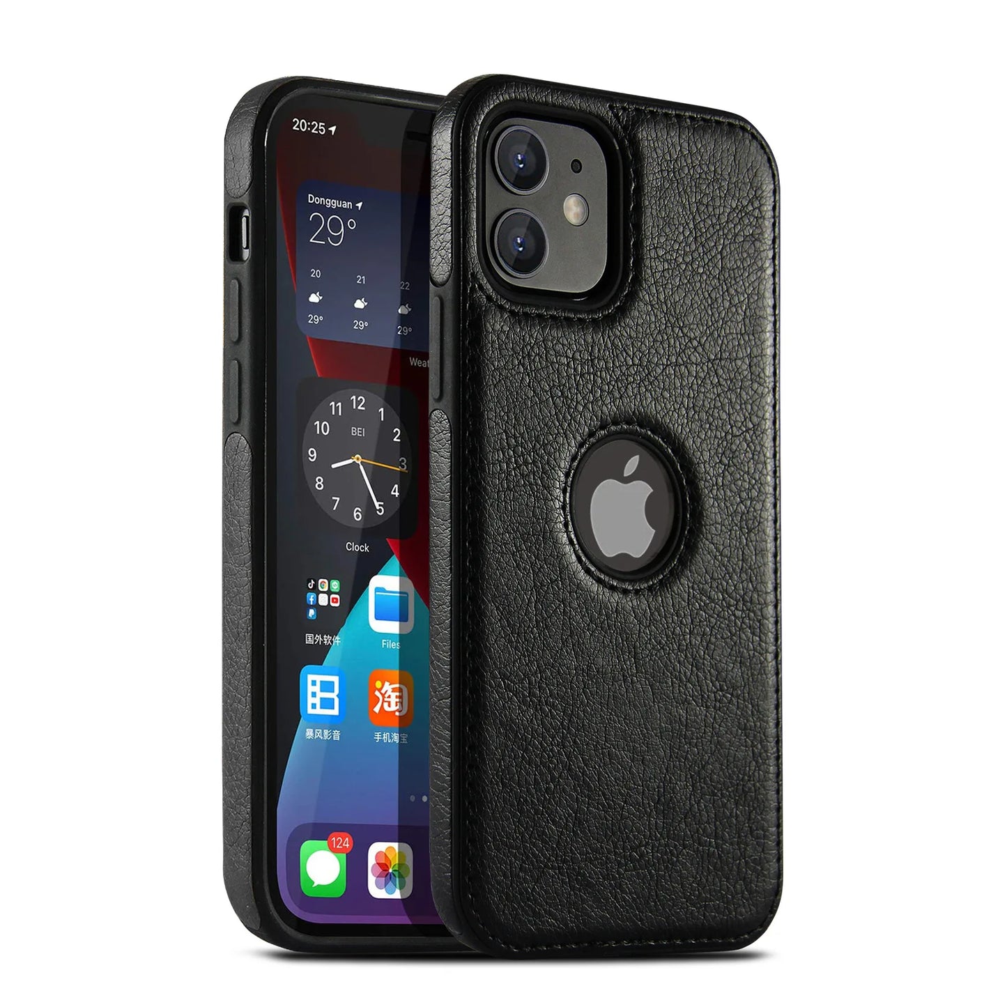 Slim Leather Shockproof Phone Case for iPhone