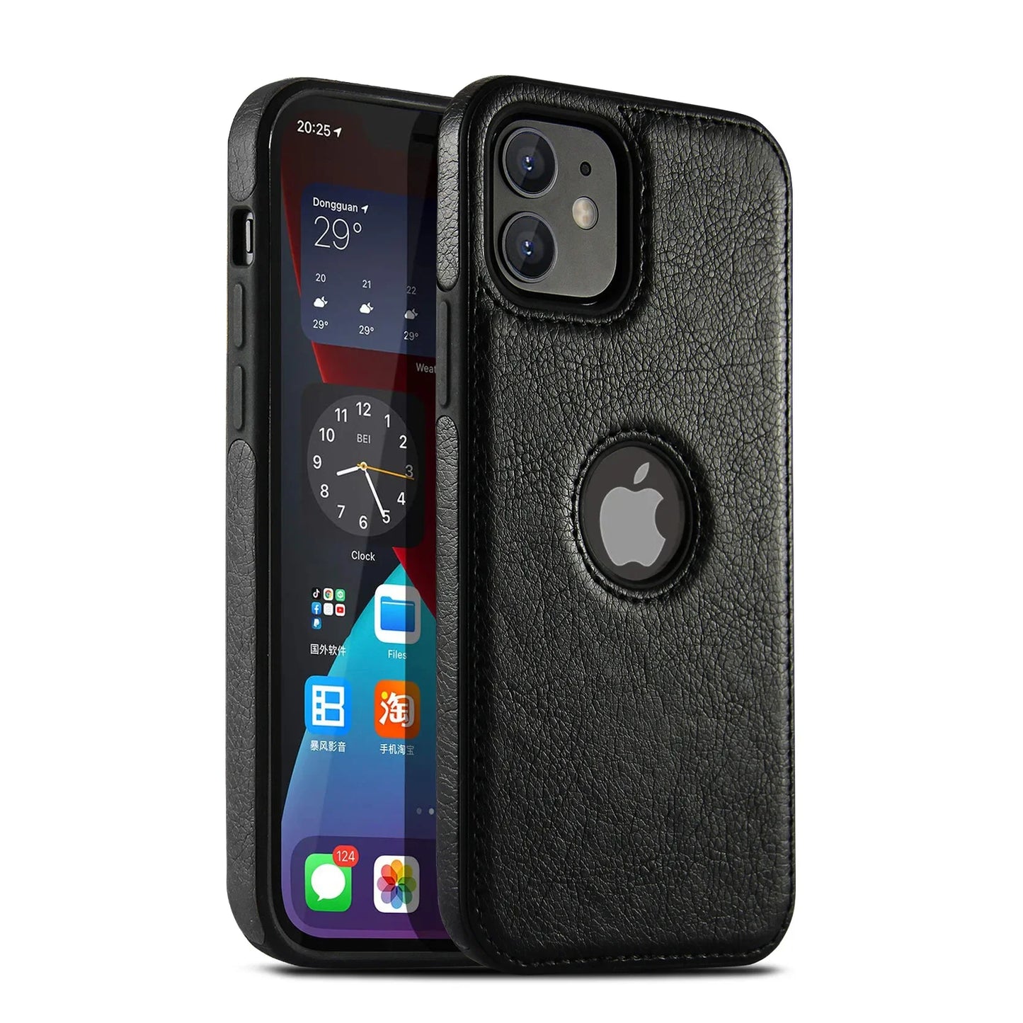 Slim Leather Shockproof Phone Case for iPhone