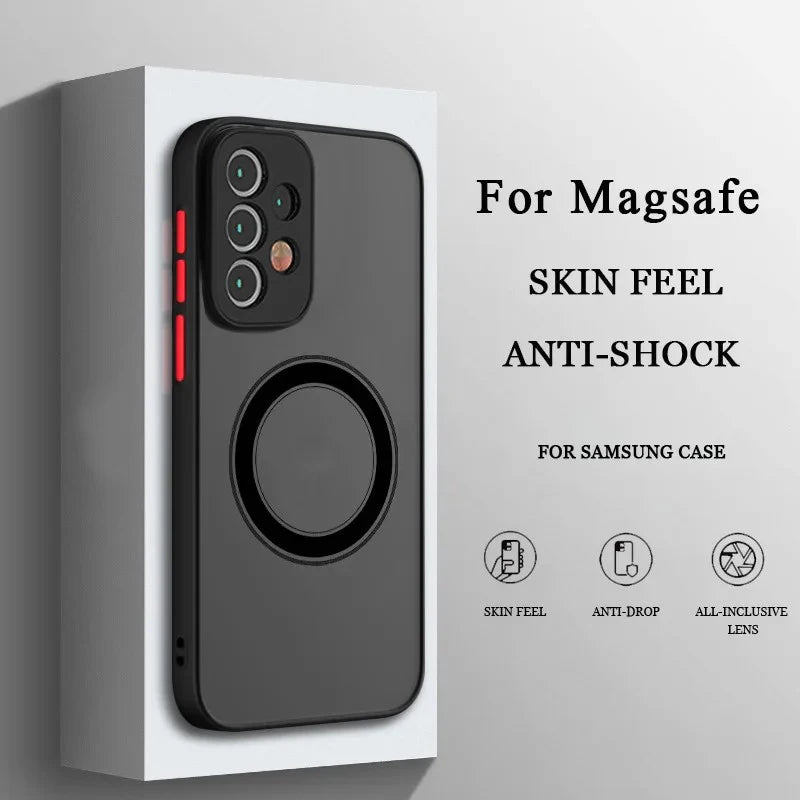 Magnetic Matte Protective Phone Case for Samsung Galaxy