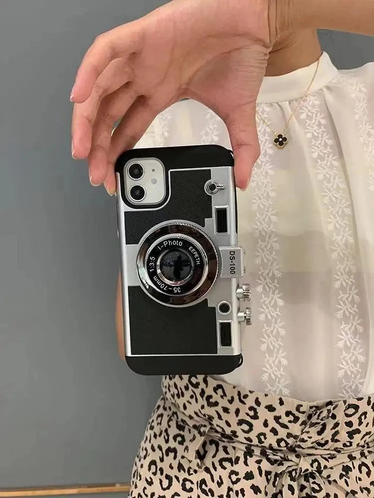 Emily In Paris 3D Retro Camera Leather Case - CaseifyTrend