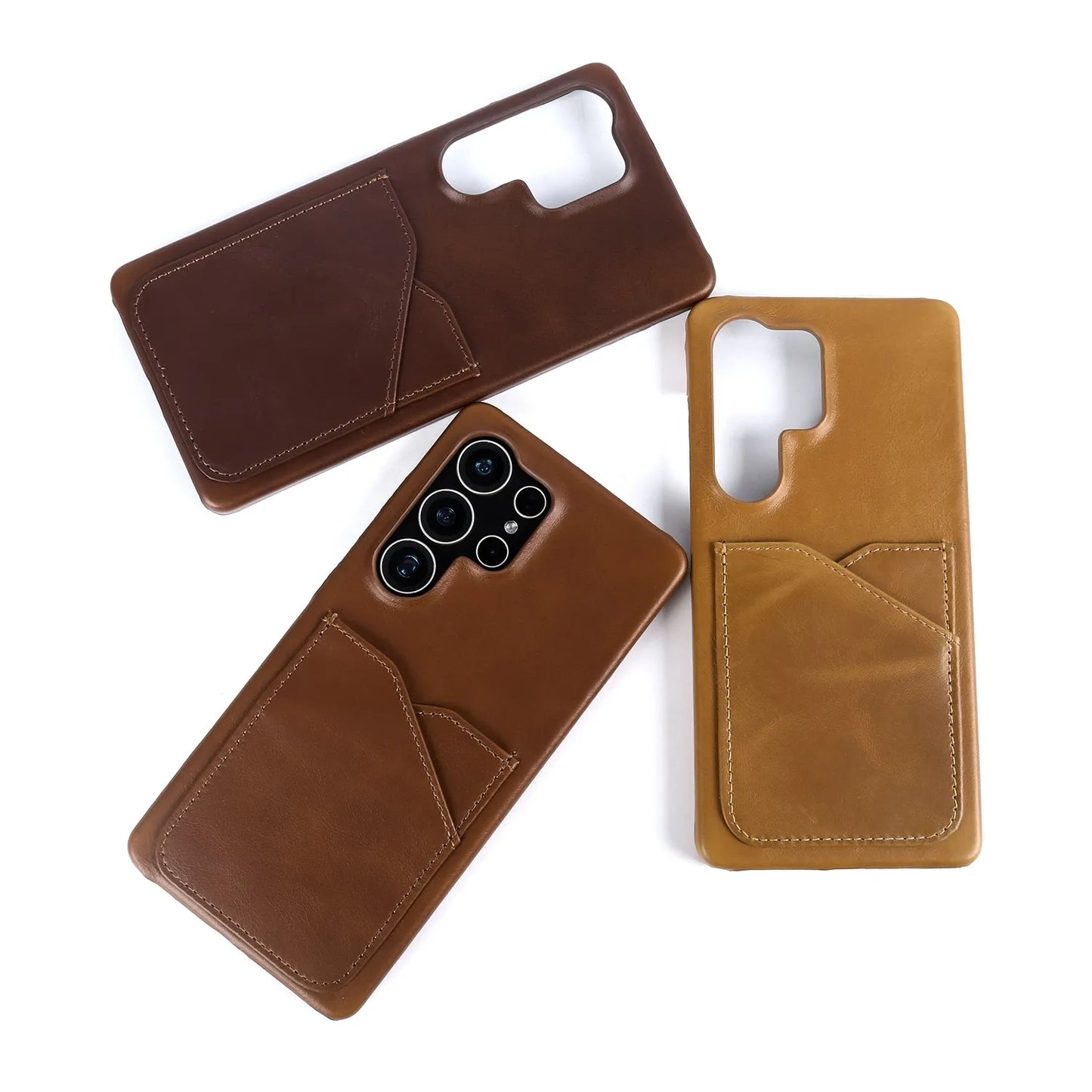 Premium Leather Card Slot Case for Samsung Galaxy
