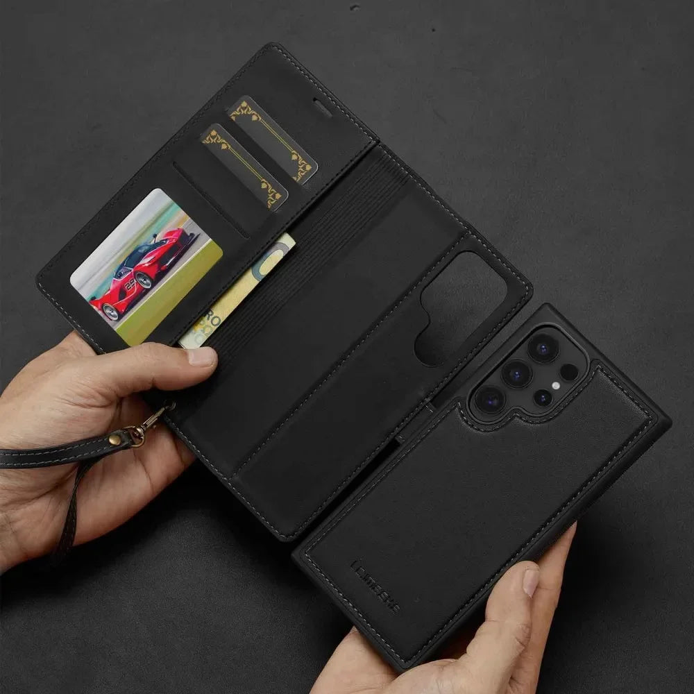 Detachable Wallet Phone Case with Card Holder for Samsung