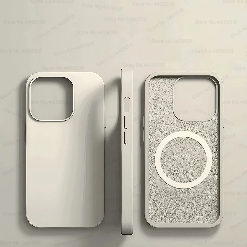 MagSafe Silicone Shockproof Case for iPhone with Wireless Charging