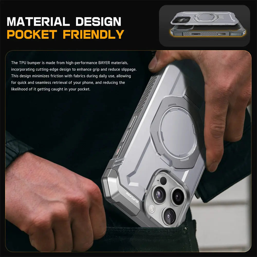 Rugged MagSafe iPhone Case with Camera Capture Button