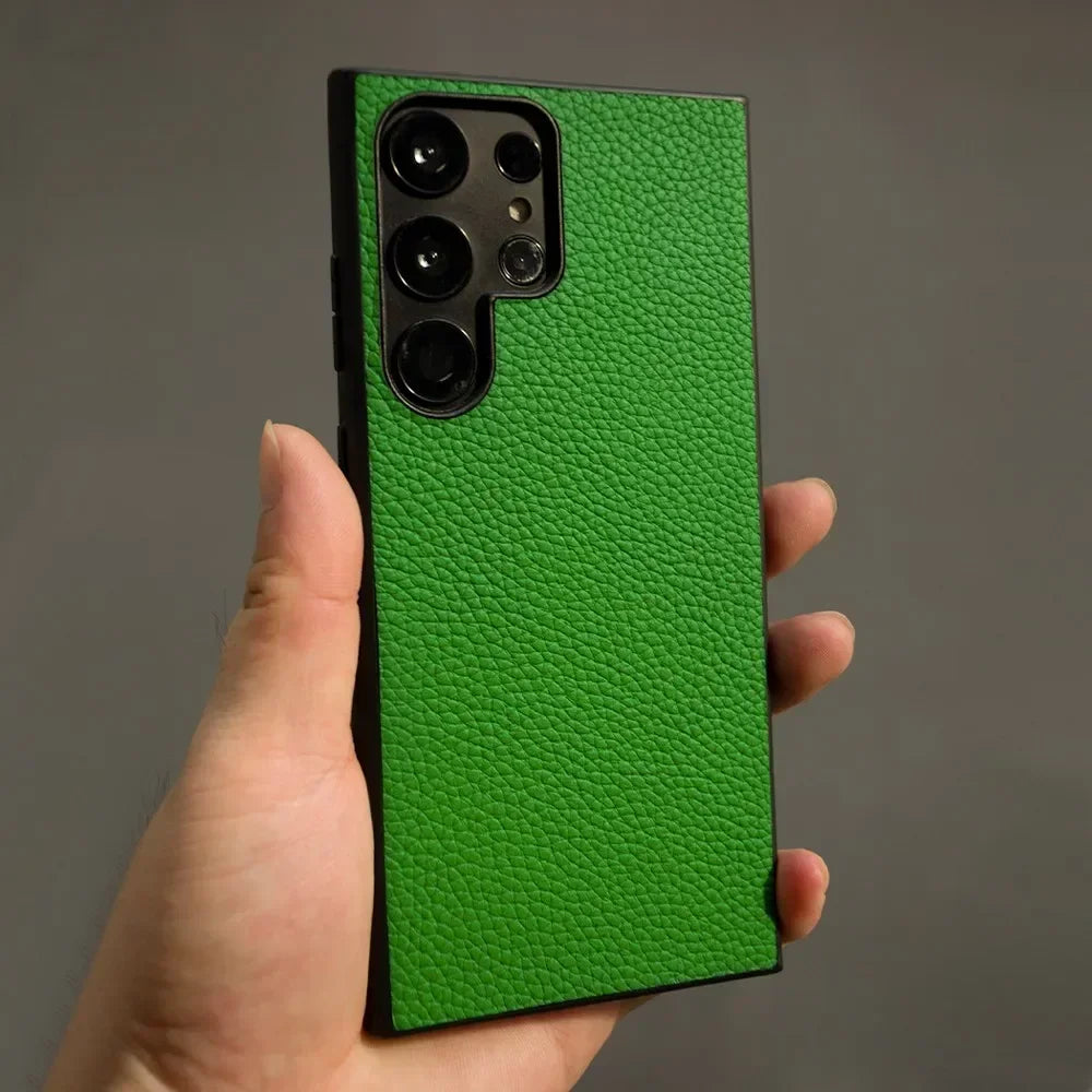 Premium Genuine Leather Case for Samsung Galaxy Phones