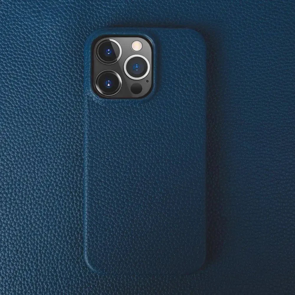 Luxury Genuine Leather Shockproof Case for iPhone