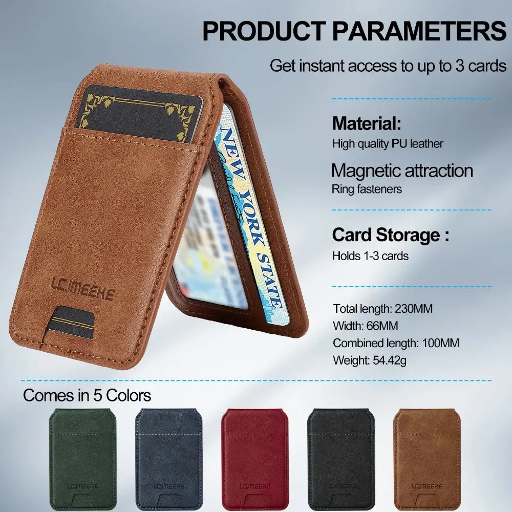 MagSafe Wallet Case with Detachable Card Holder for iPhone