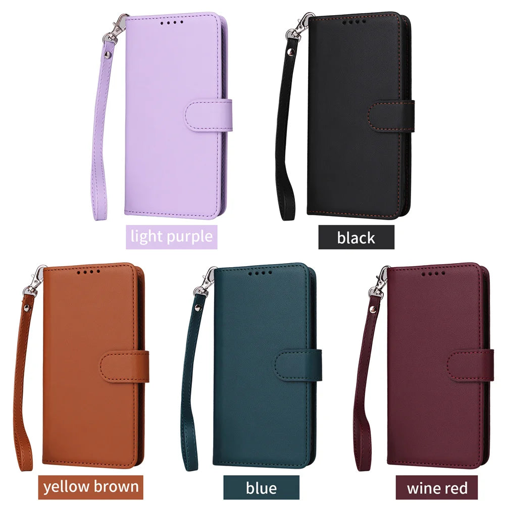 Detachable Magnetic Flip Leather Case for iPhone