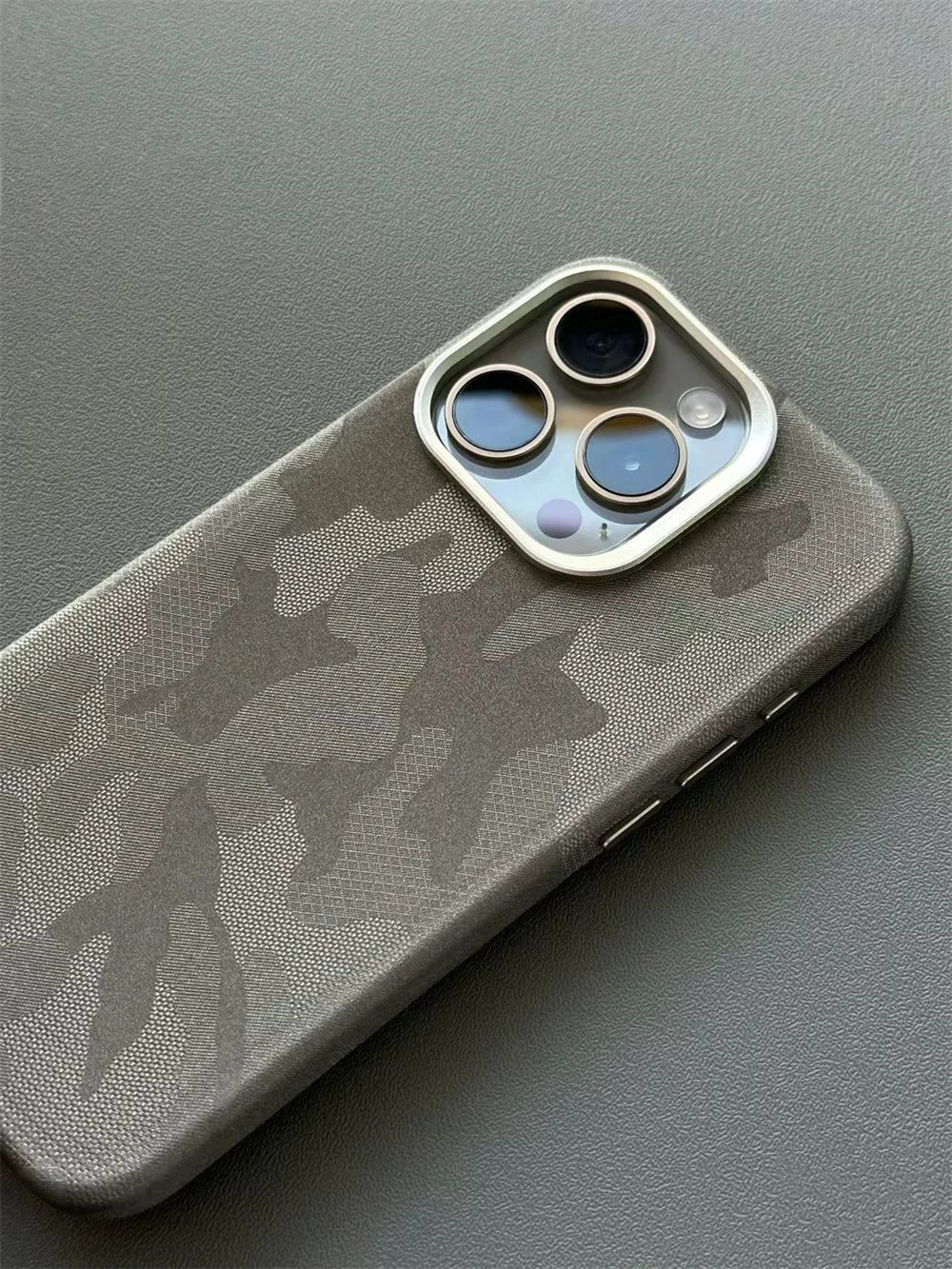 Luxury Camouflage Leather Shockproof Case for iPhone
