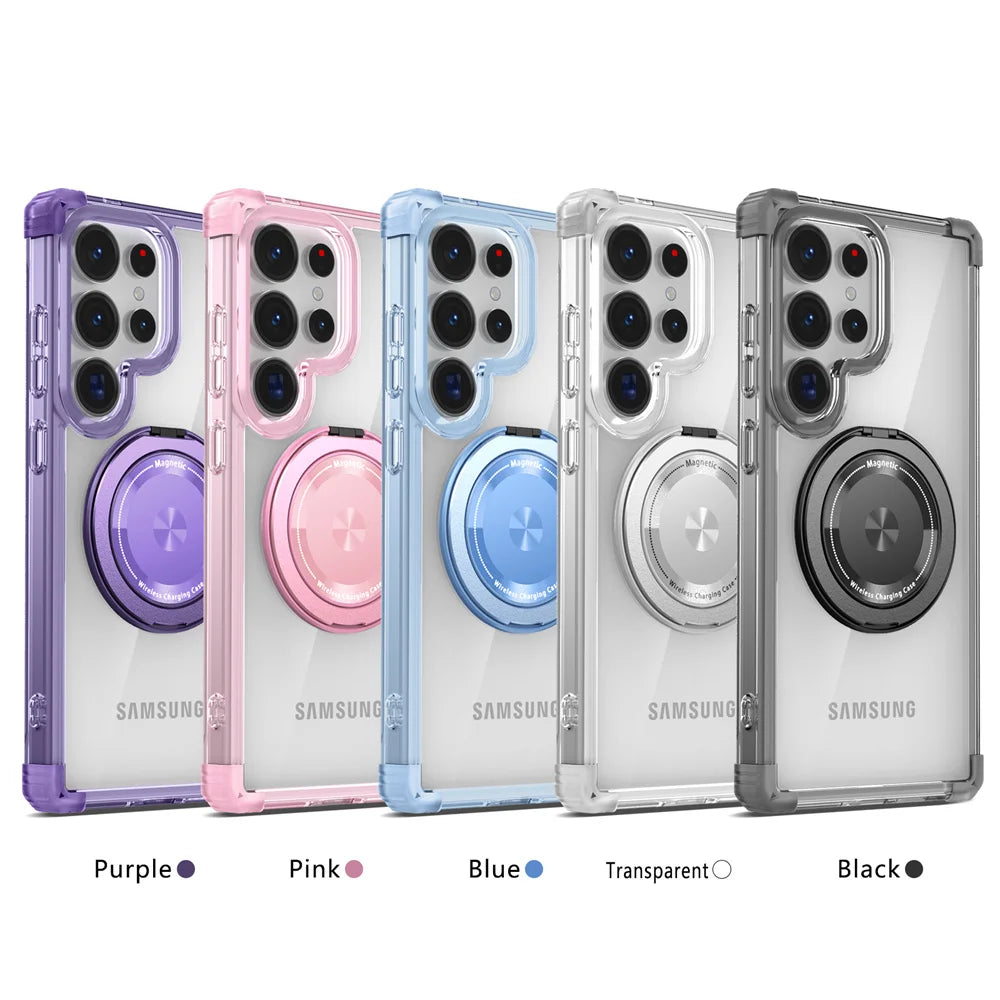 Rotating Magnetic Folding Stand Case for Samsung