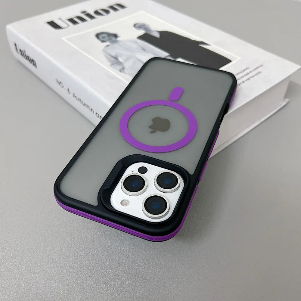 Luxury Magnetic Matte Armor Case for iPhone - CaseifyTrend