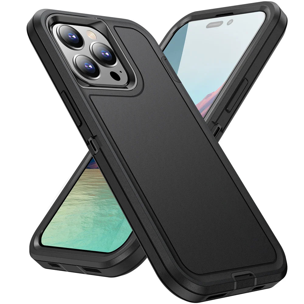 Rugged Shockproof Full Cover Case for iPhone Heavy Duty Protection