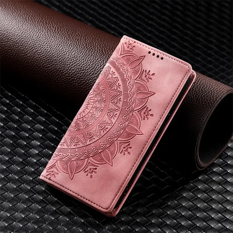 Magnetic Flip Leather Wallet Case for Samsung Galaxy