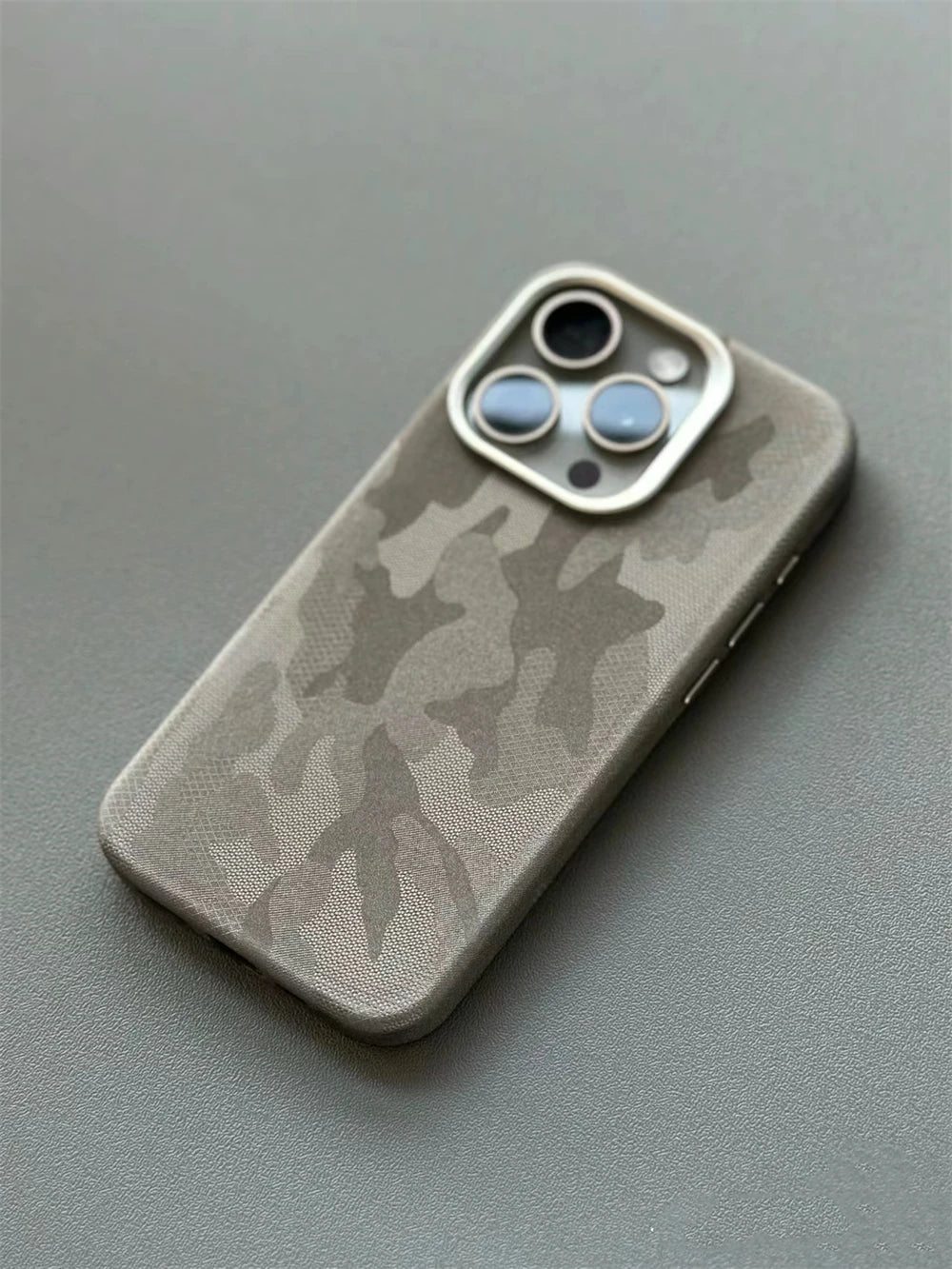 Luxury Camouflage Leather Shockproof Case for iPhone