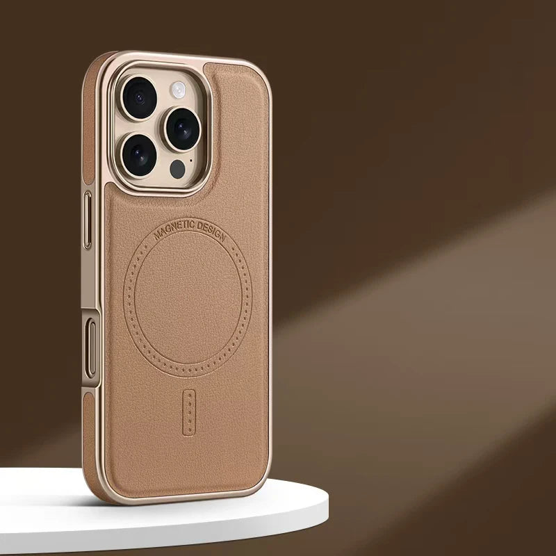 Luxury Business Leather Case for iPhone