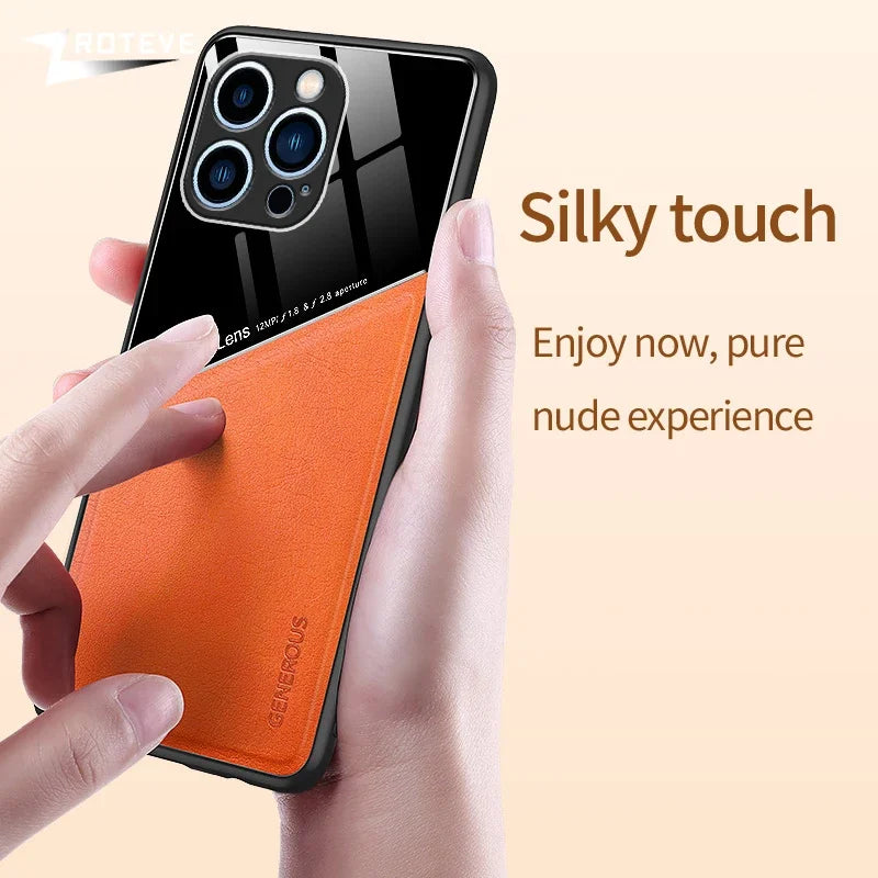 PU Leather Magnetic Case for iPhone