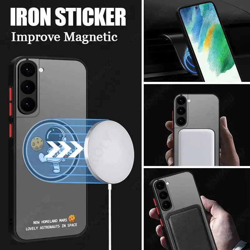 Magnetic Magsafe Astronaut Case for Samsung Galaxy