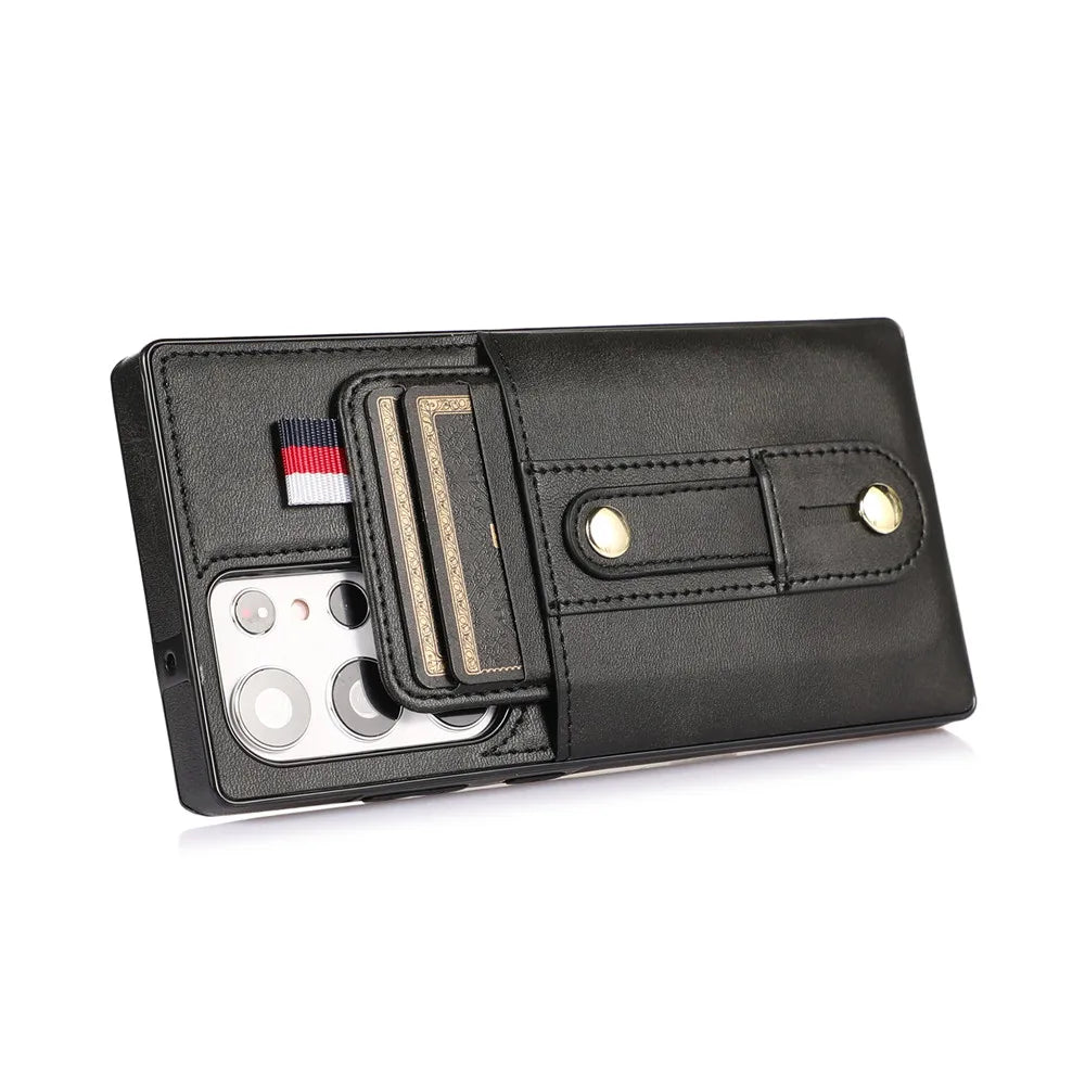 Luxury Leather Wallet Phone Case for Samsung Galaxy