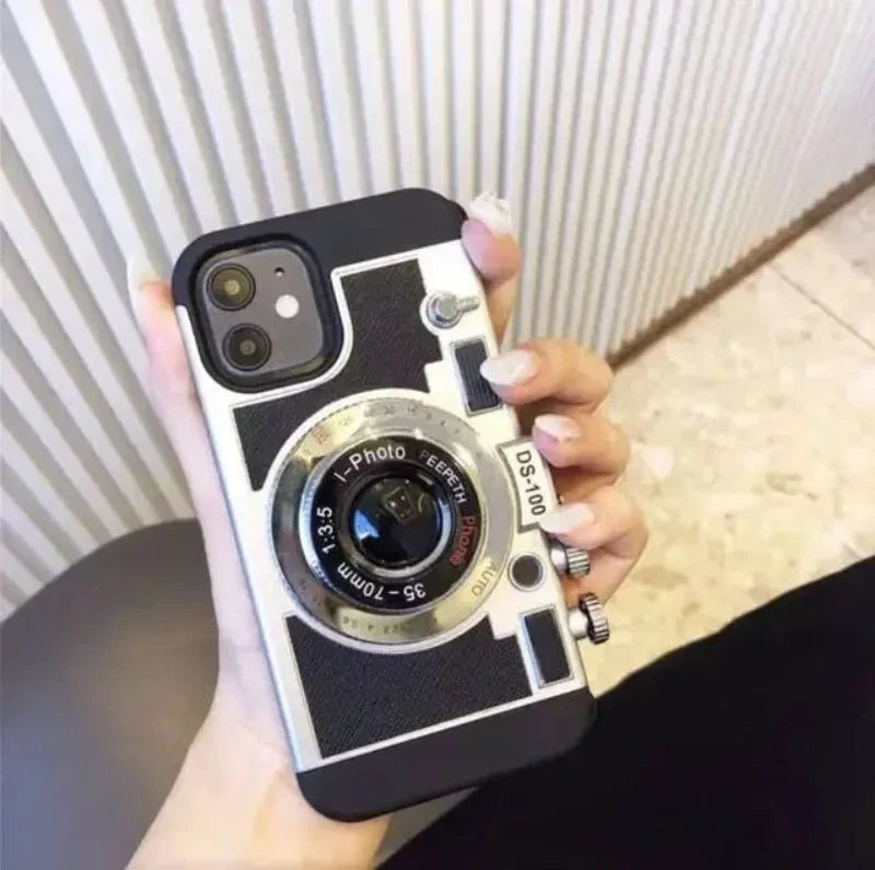 Emily In Paris 3D Retro Camera Leather Case - CaseifyTrend